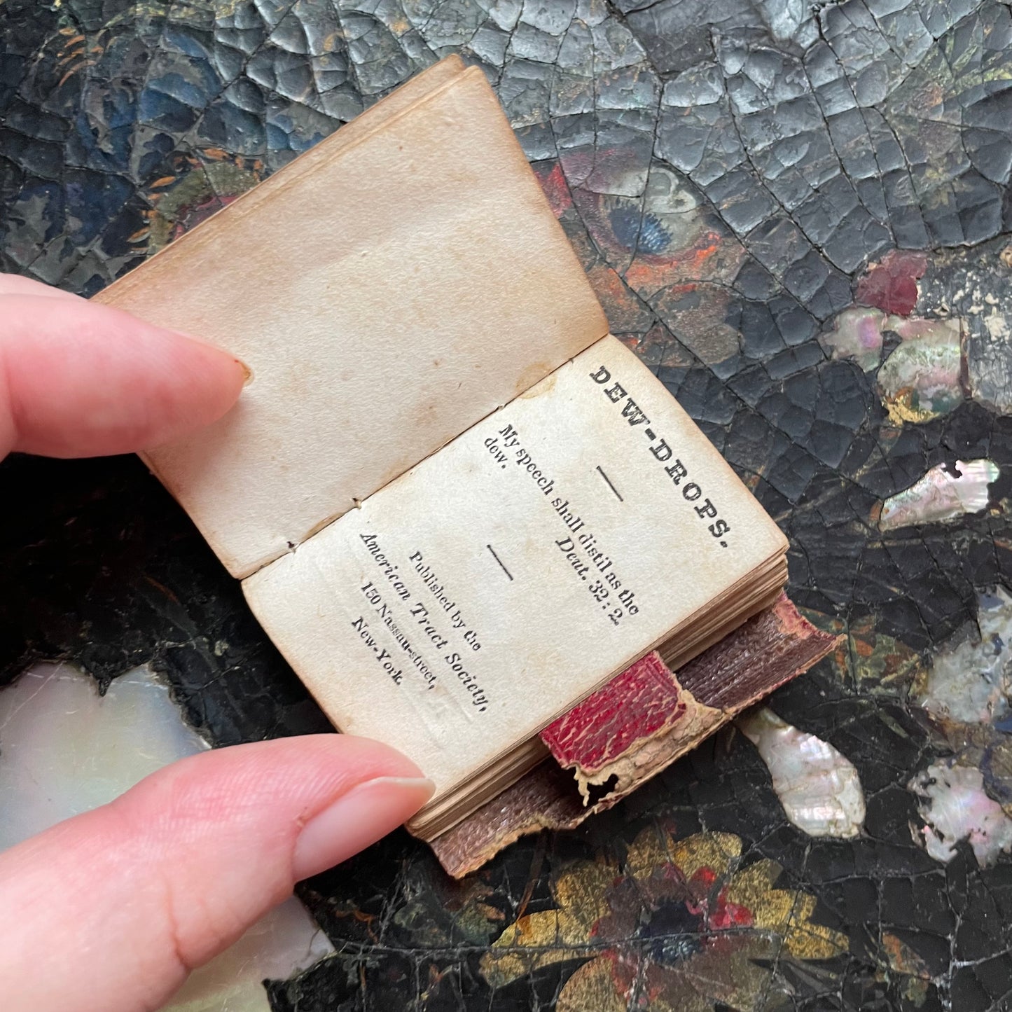 Antique Miniature Book | Dew Drops