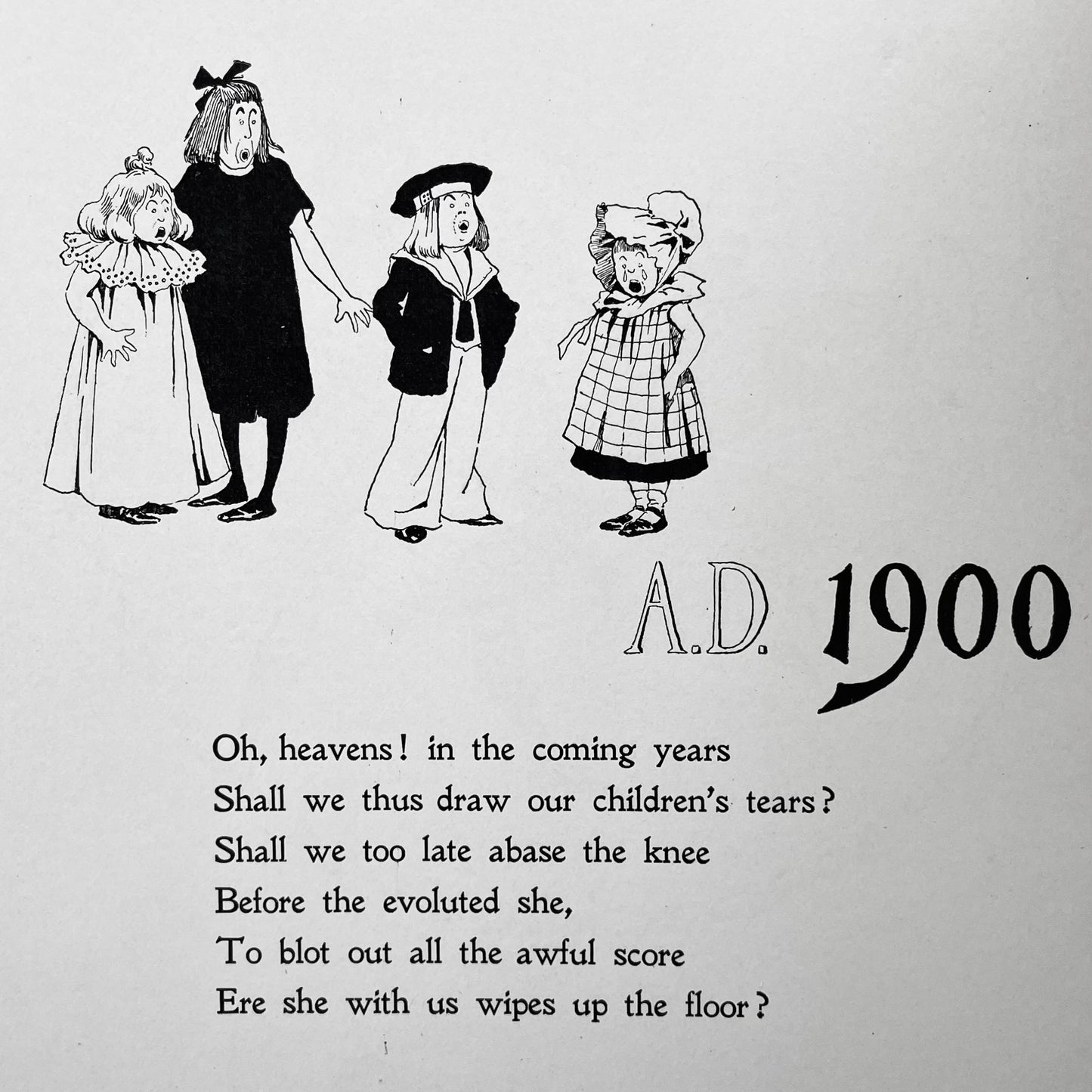The Evolution of Woman | Women’s Rights Satire | Harry Whitney McVickar | 1896
