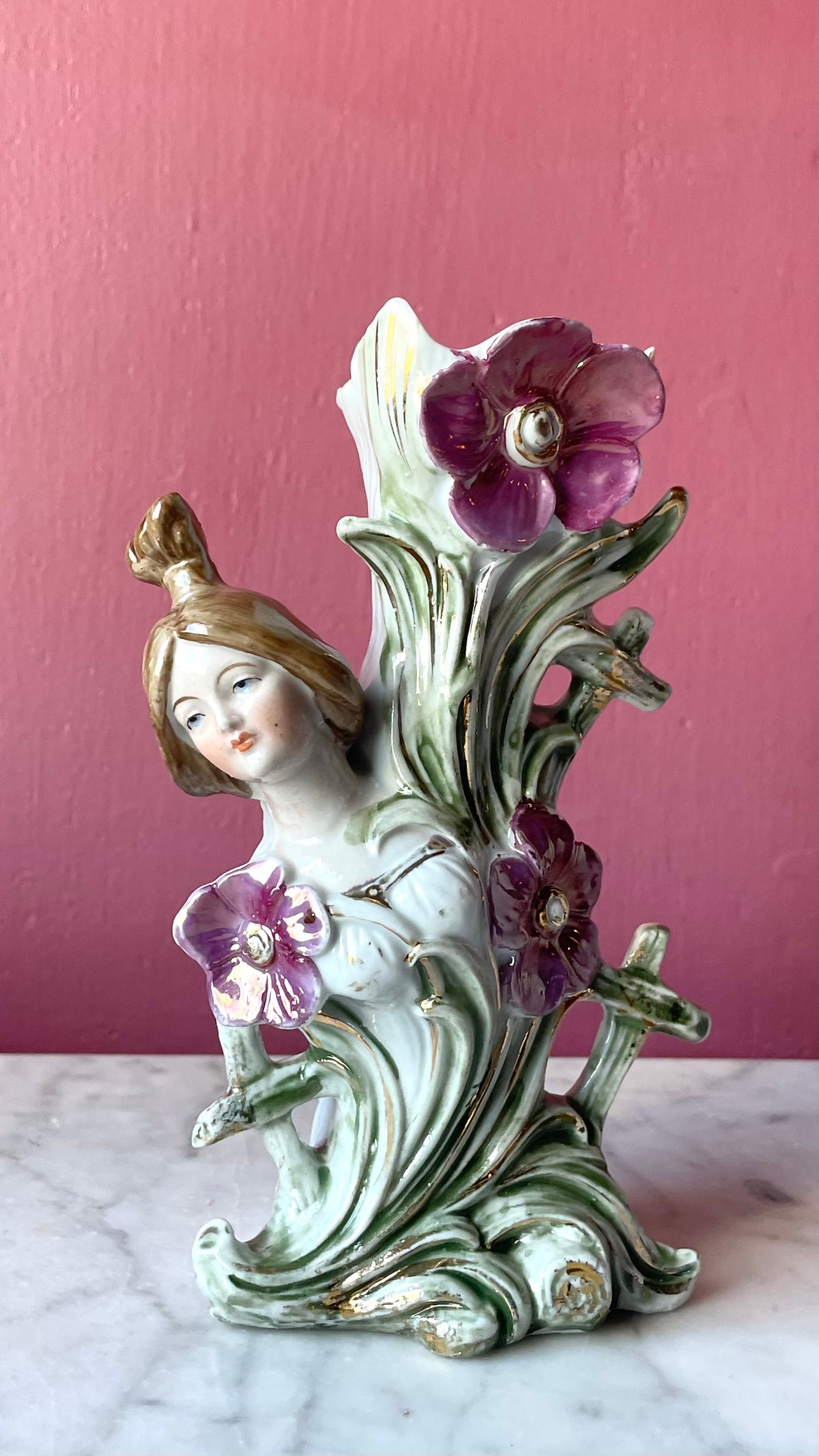 Antique Art Nouveau Porcelain Vase