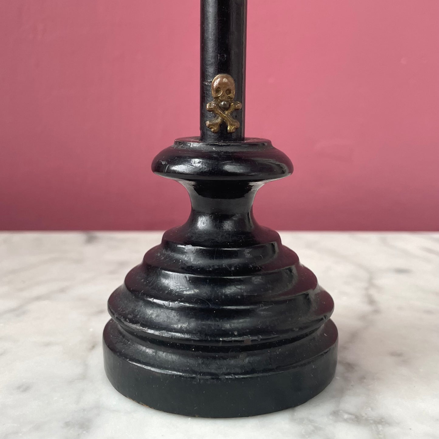 Antique Ebony Standing Crucifix