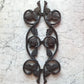 Antique Cast Iron Rose Panel