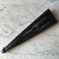 Victorian Hand Painted Black Silk Fan