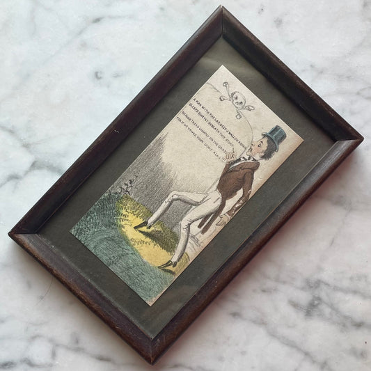 Death & the Dandy | 19th Century Gravestone Cartoon