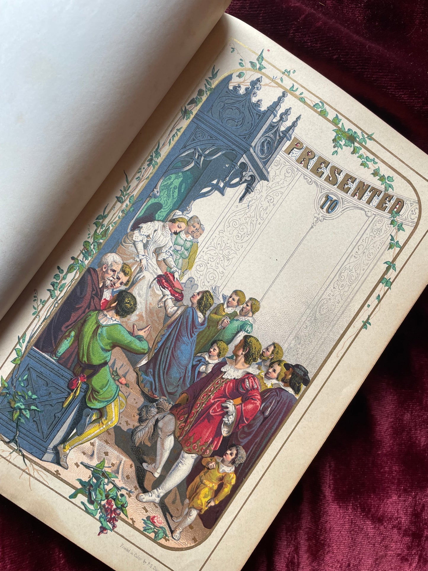 The Iris | Victorian Gift Book with Pearl Inlaid Cover