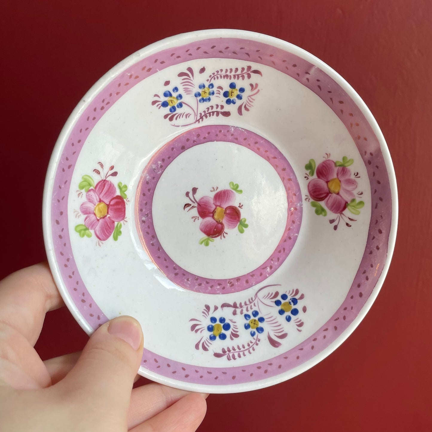 Victorian Pink Lustreware Tea Set | 21 Pieces