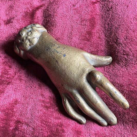 Victorian Cast Iron Lady’s Hand Paperweight