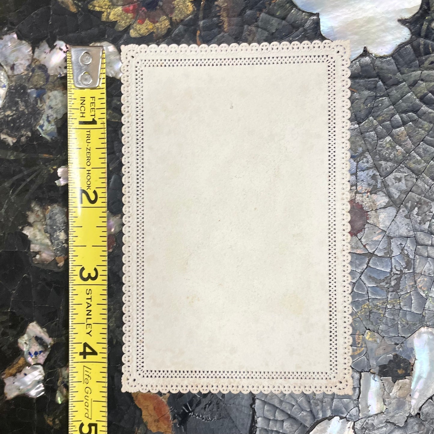 Antique Lace Paper Holy Card | Saint Wendelin
