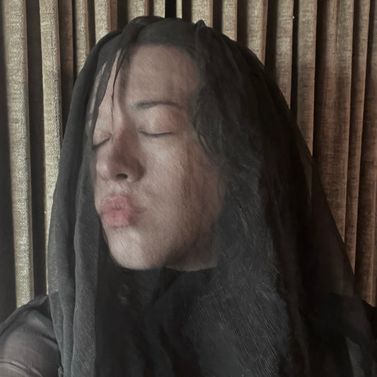 Victorian Mourning Veil | Silk Crepe
