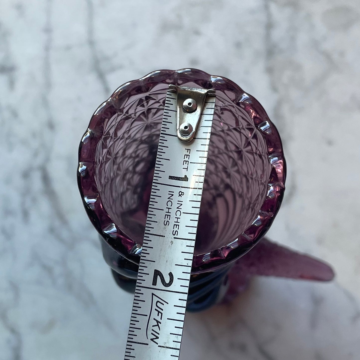 Victorian Amethyst Glass Hand Vase
