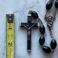 Vintage Oversized Ebonized Wood Rosary