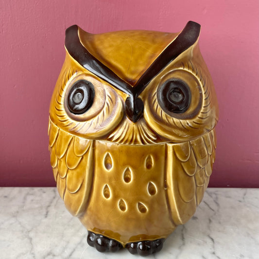 Vintage 1960s Owl Cookie Jar