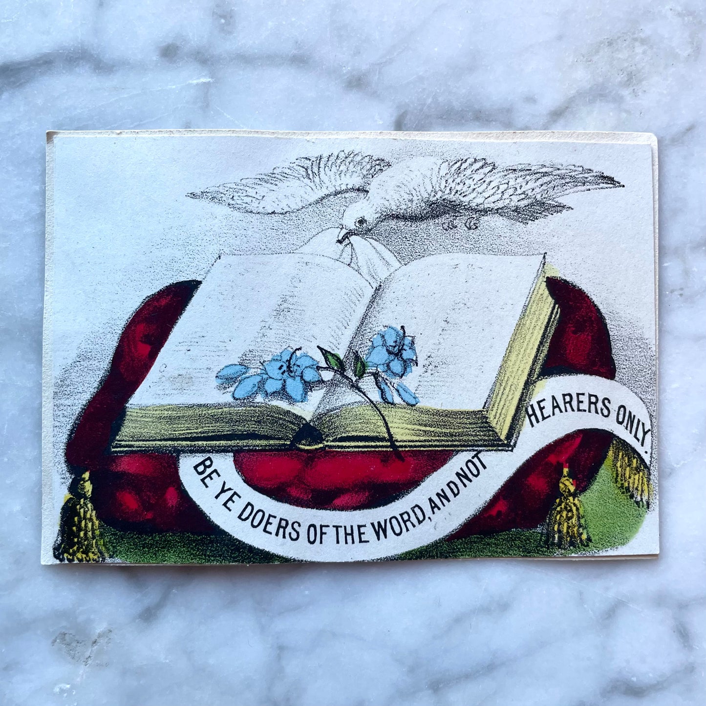 Victorian Holy Card | Be Ye Doers of the Word and Not Hearers Also