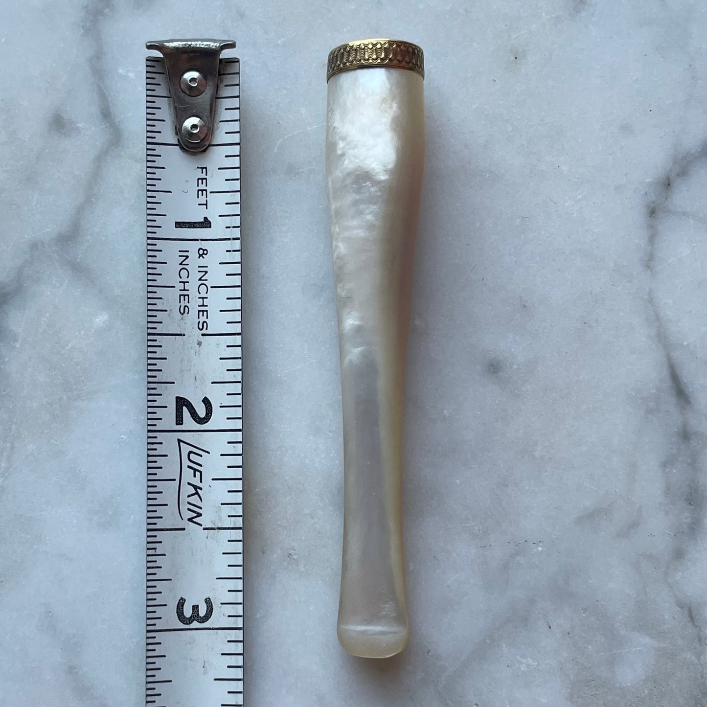 Antique Pearl & Gold Cigarette Holder with Original Case | Diplomat of London