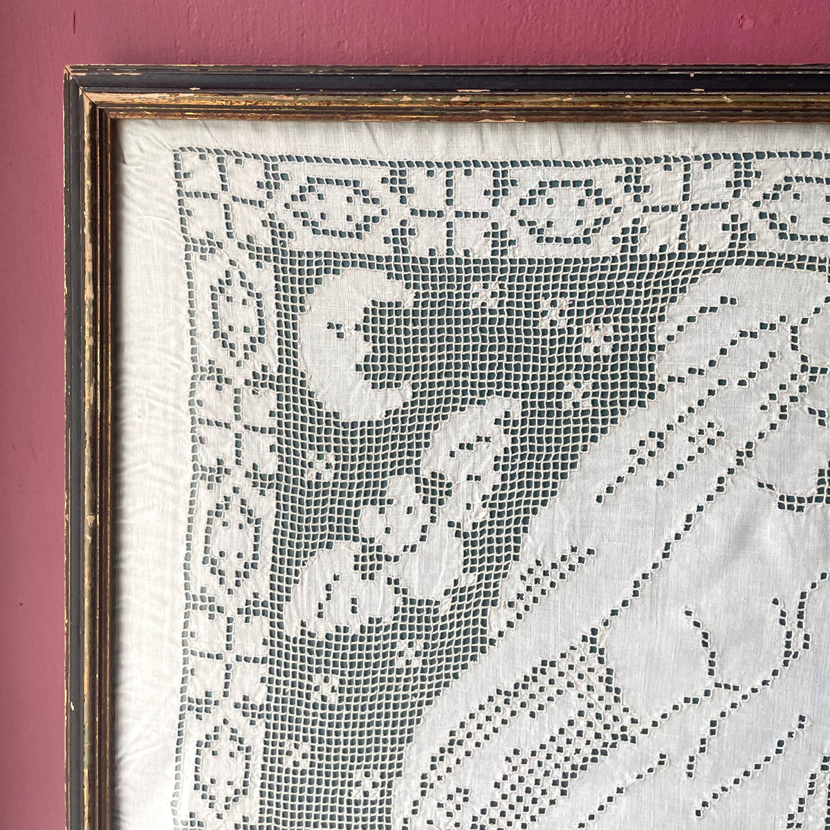 Queen of the Night | Edwardian White Work Panel