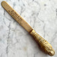 Antique Erotic Letter Opener | Nude Lady in Sarcophagus
