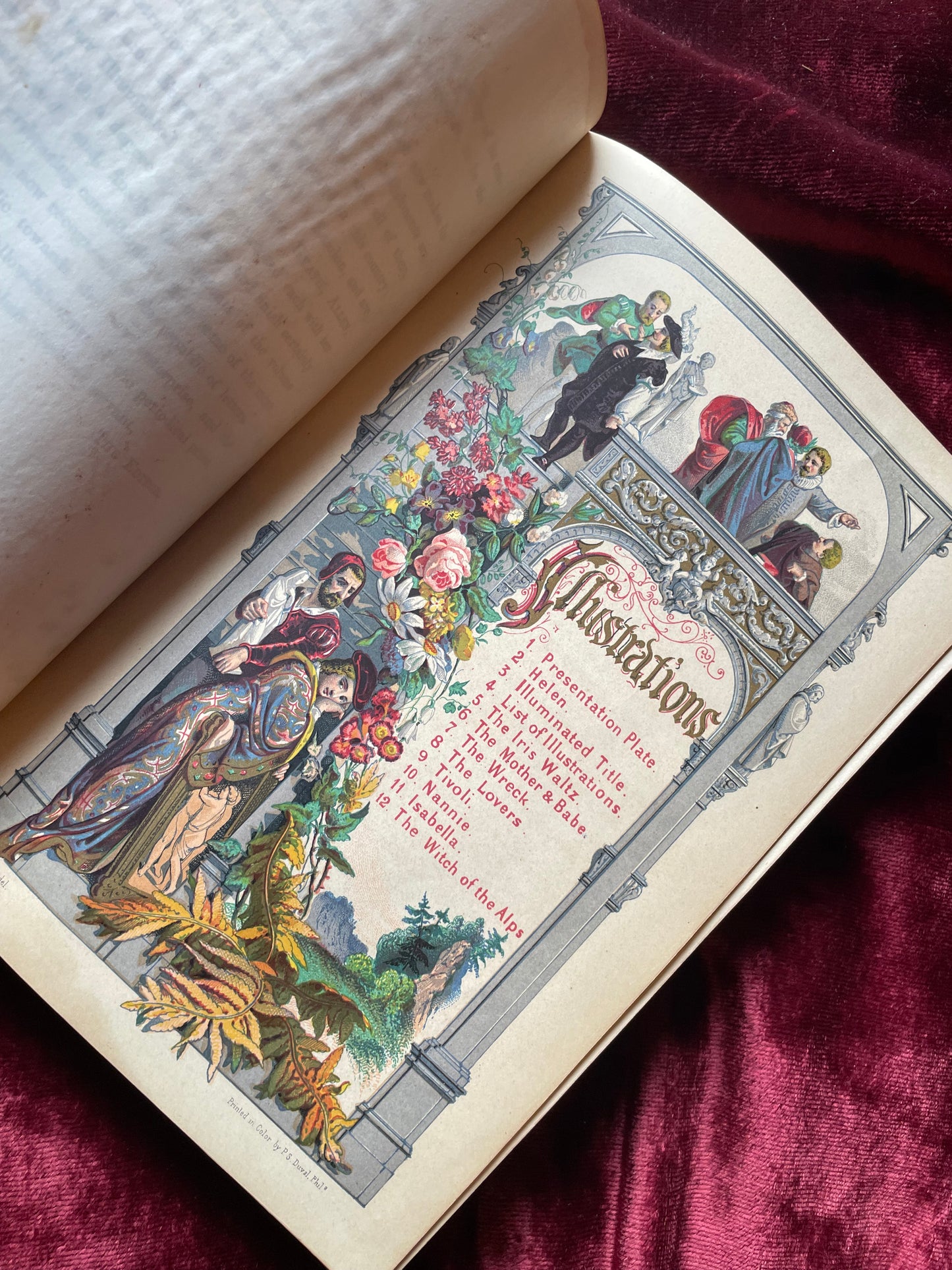 The Iris | Victorian Gift Book with Pearl Inlaid Cover