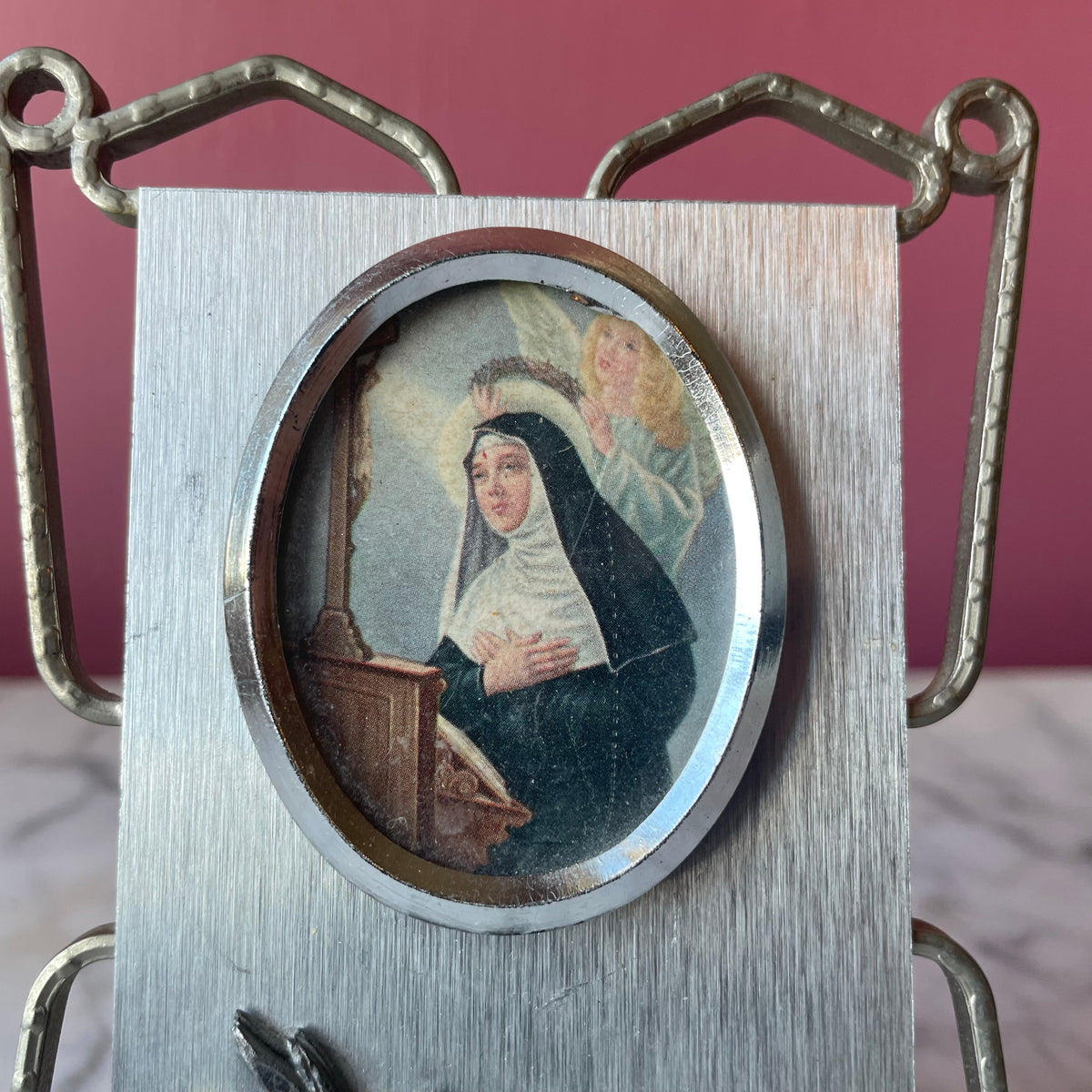 Antique Saint Rita Frame