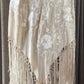 Antique Embroidered Silk Piano Shawl