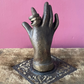 Victorian Cast Iron Hand Shaped Paperweight with Rings