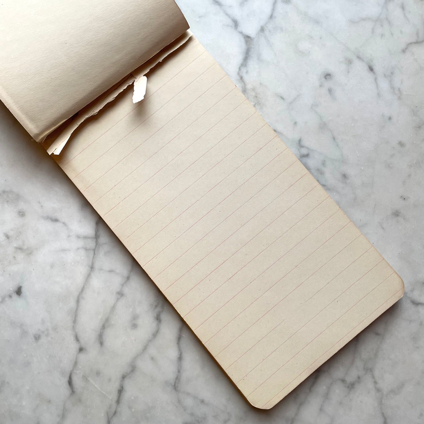 Antique Blank Notepad with Marbled Boards