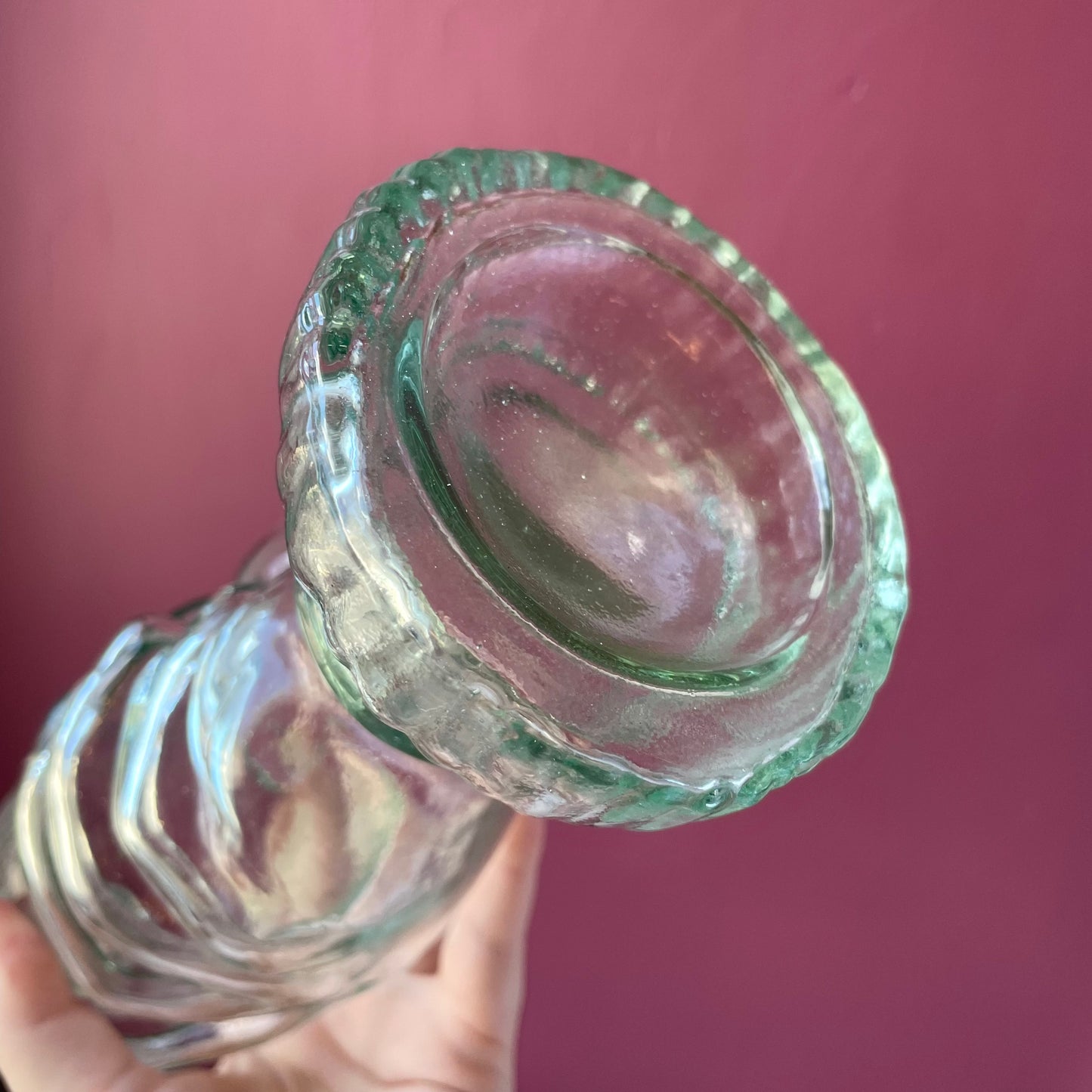 Antique Figural Hand Bottle | Legras | Main Transparente