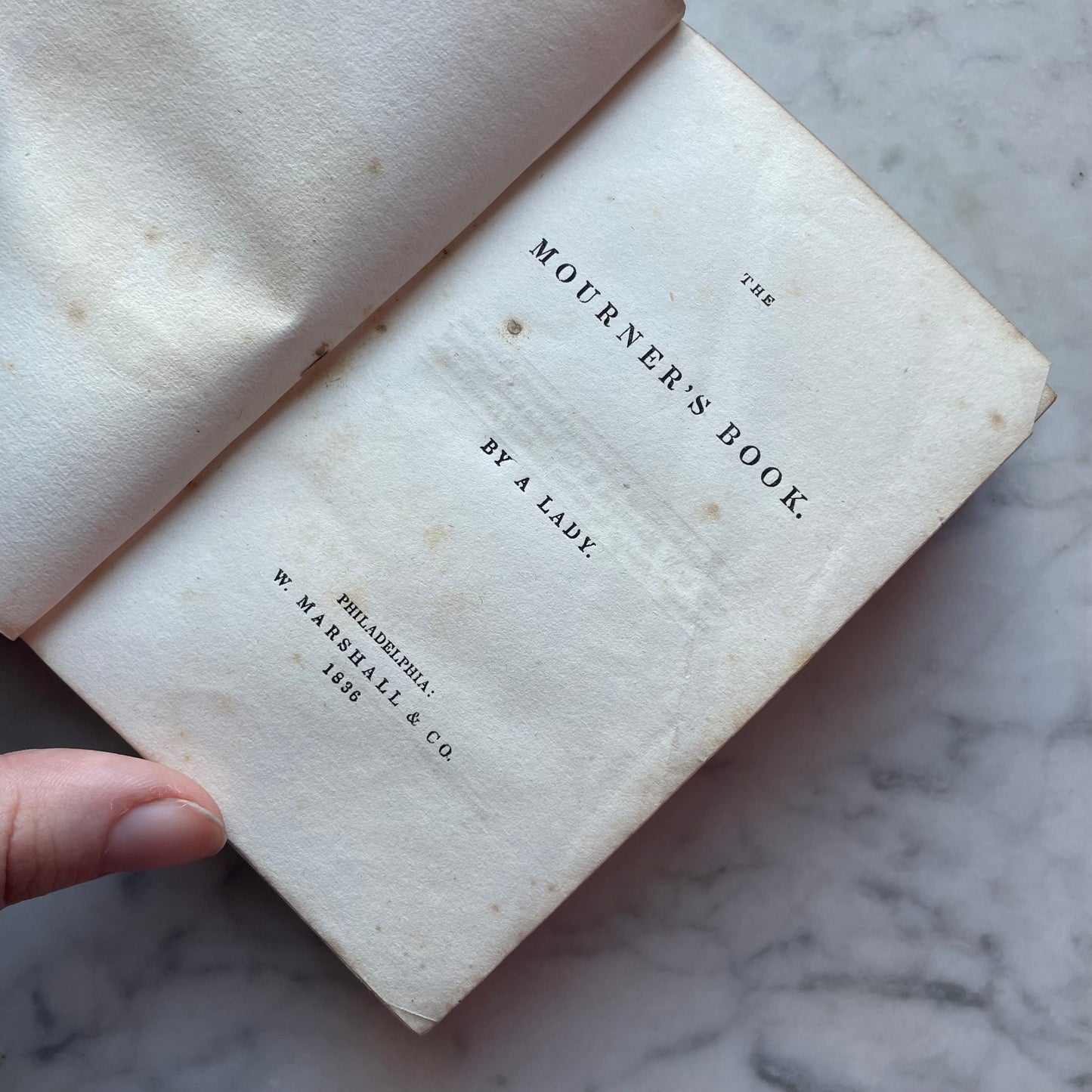 The Mourner’s Book | 1836