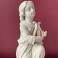 Praying Child with Harp | Victorian Parian Figure