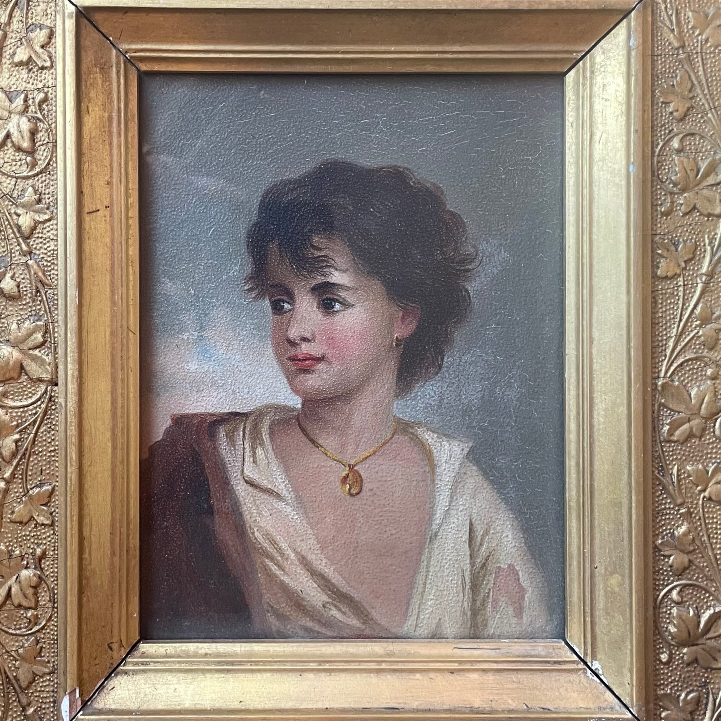 Victorian Painting after Neapolitan Fisher Boy by Gustav Karl Ludwig Richter