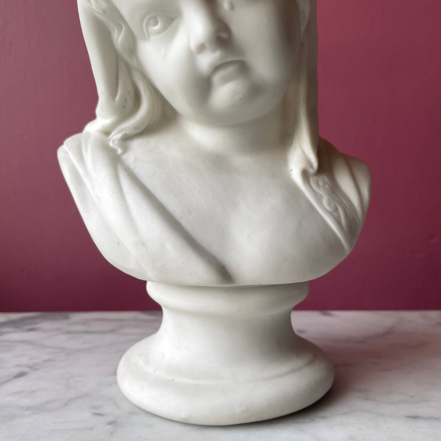 Weeping Child | Victorian Parian Bust