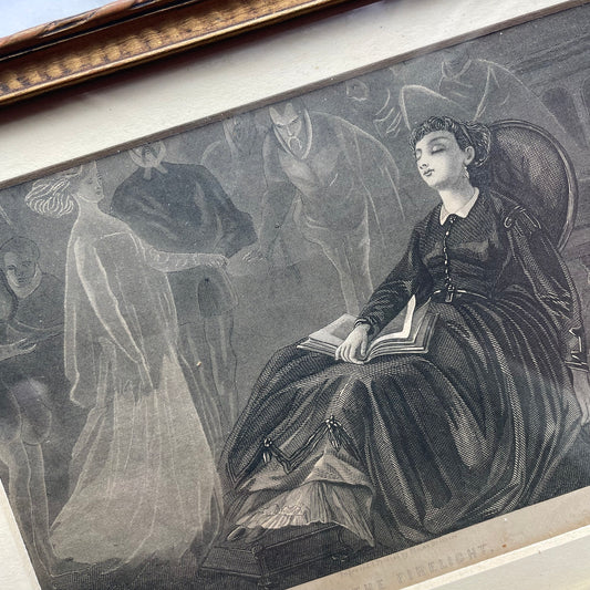 In the Firelight | Victorian Framed Print