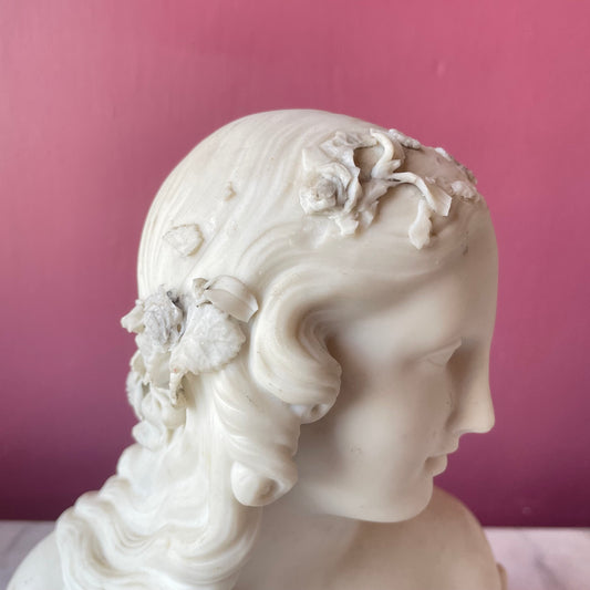 Victorian Parian Bust