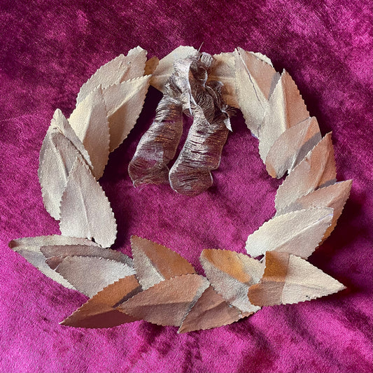 Antique Gold Laurel Wreath | Millinery Crown
