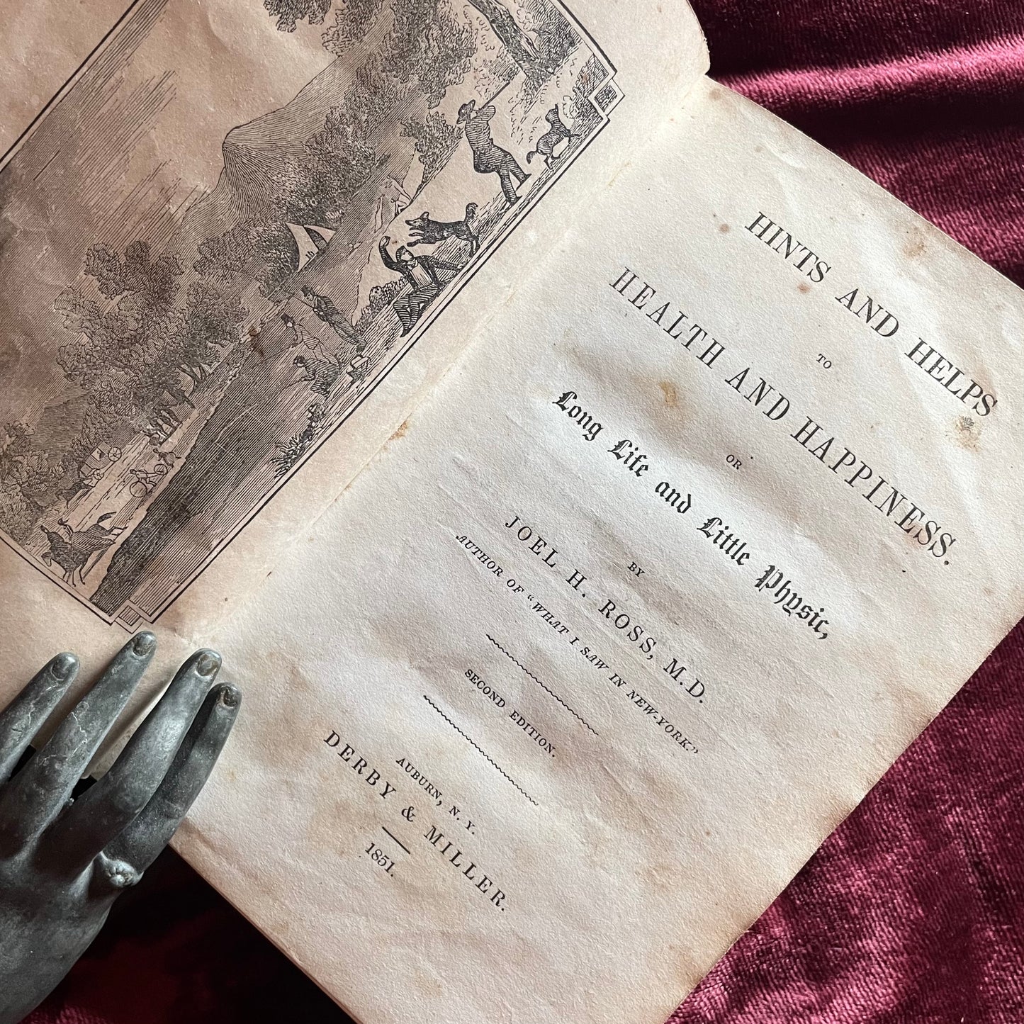 Hints and Helps to Health and Happiness | 1851 | Joel H. Ross, MD