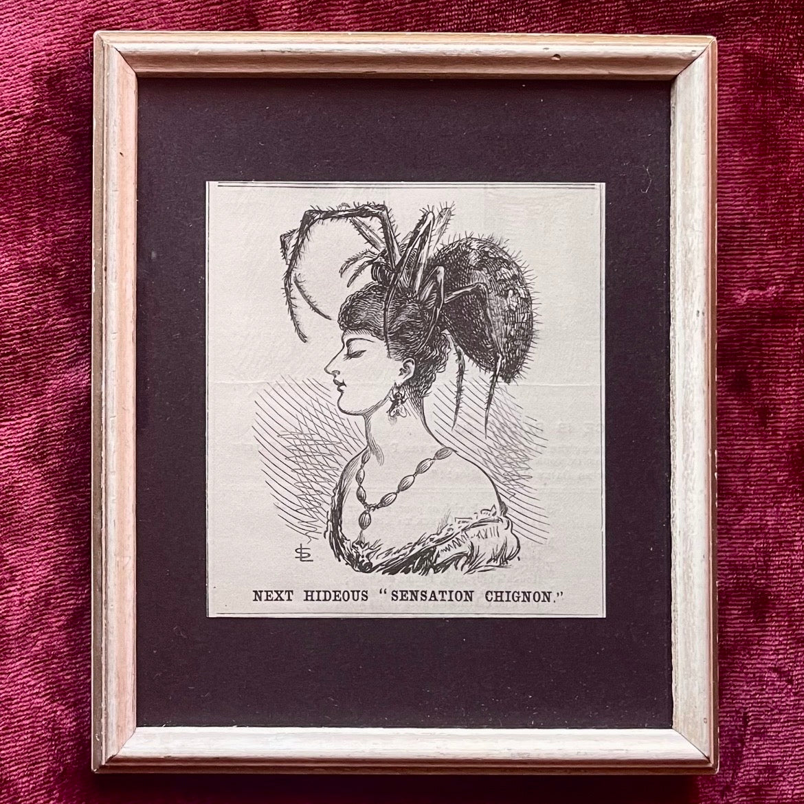 The Next Hideous Sensation Chignon | Leonard Ludwick Strasynski | Punch, 1867