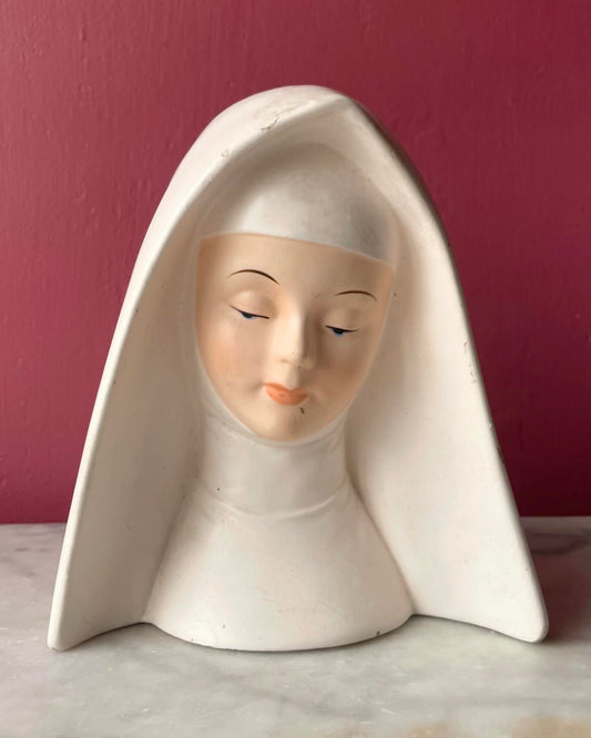Vintage Nun Head Vase
