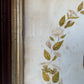 Victorian Solar Enlargement in Hand Painted Floral Wreath Mat & Wooden Frame