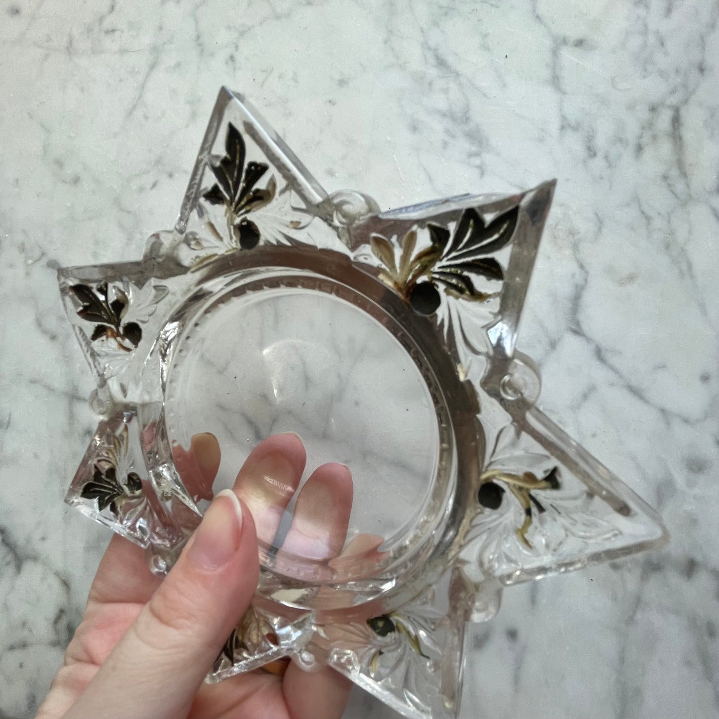 Antique Star Shaped Magnifying Paperweight