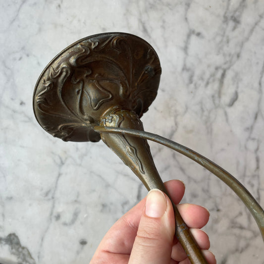 Antique Art Nouveau Iris Candleholder
