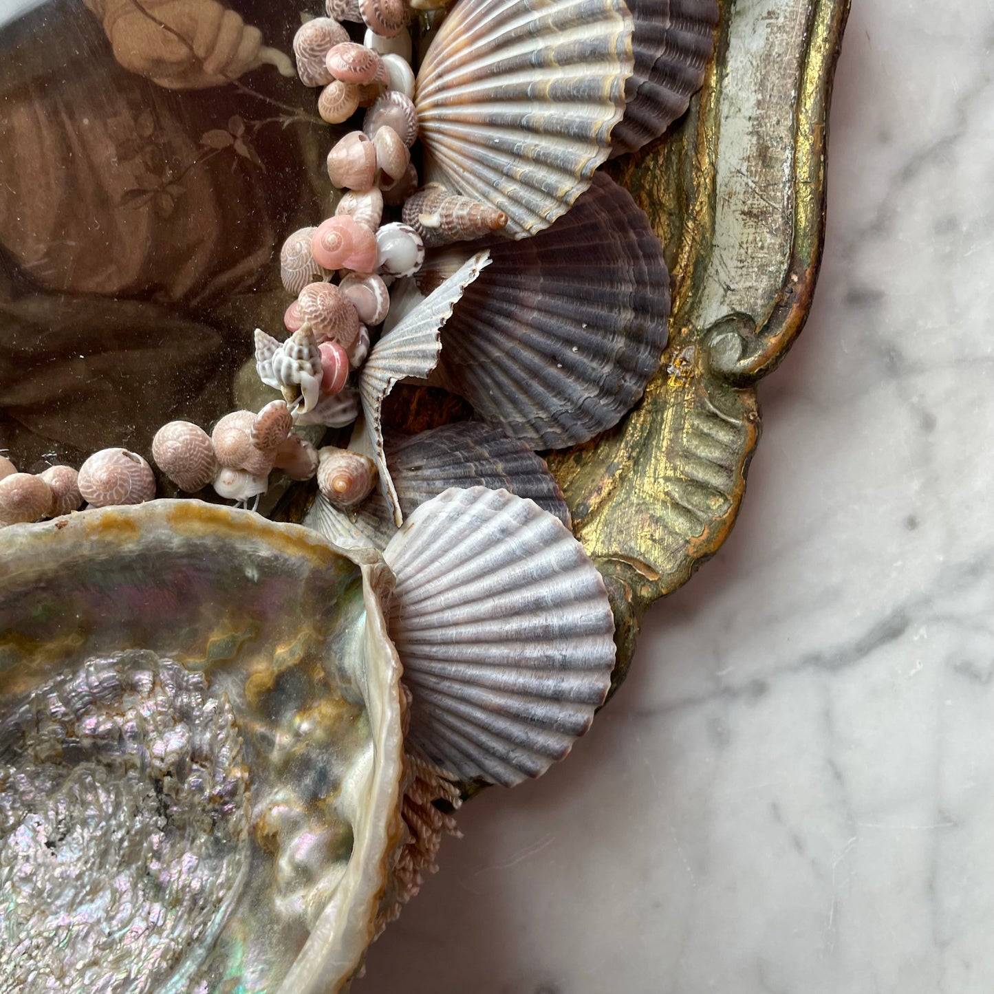 Stella Maris | Vintage Madonna Assemblage with Seashells