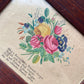 Antique German Hand Painted Floral Blessing | 1824