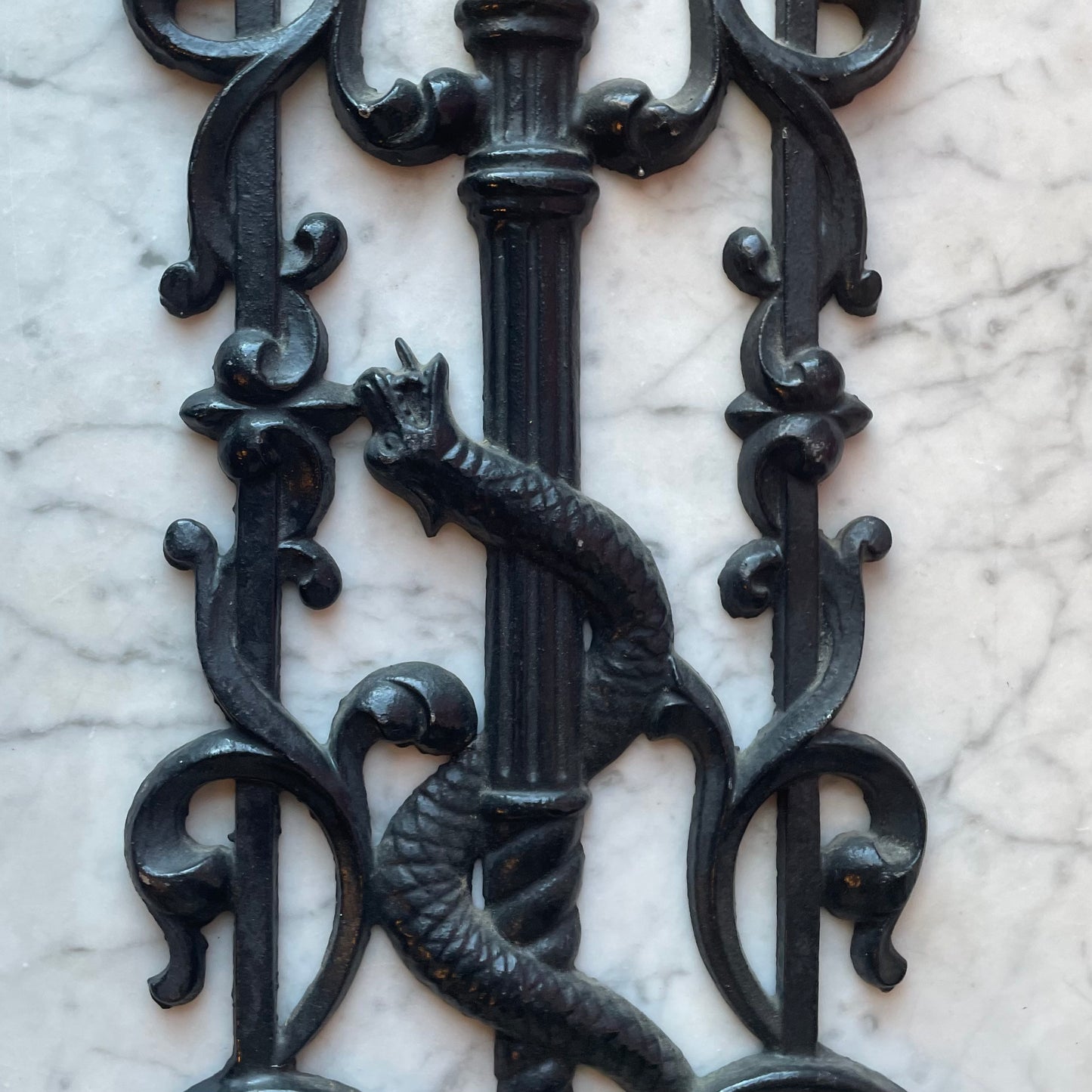 Antique Serpent Iron Gate Panels