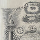 Vintage Odd Fellows Framed Membership Certification