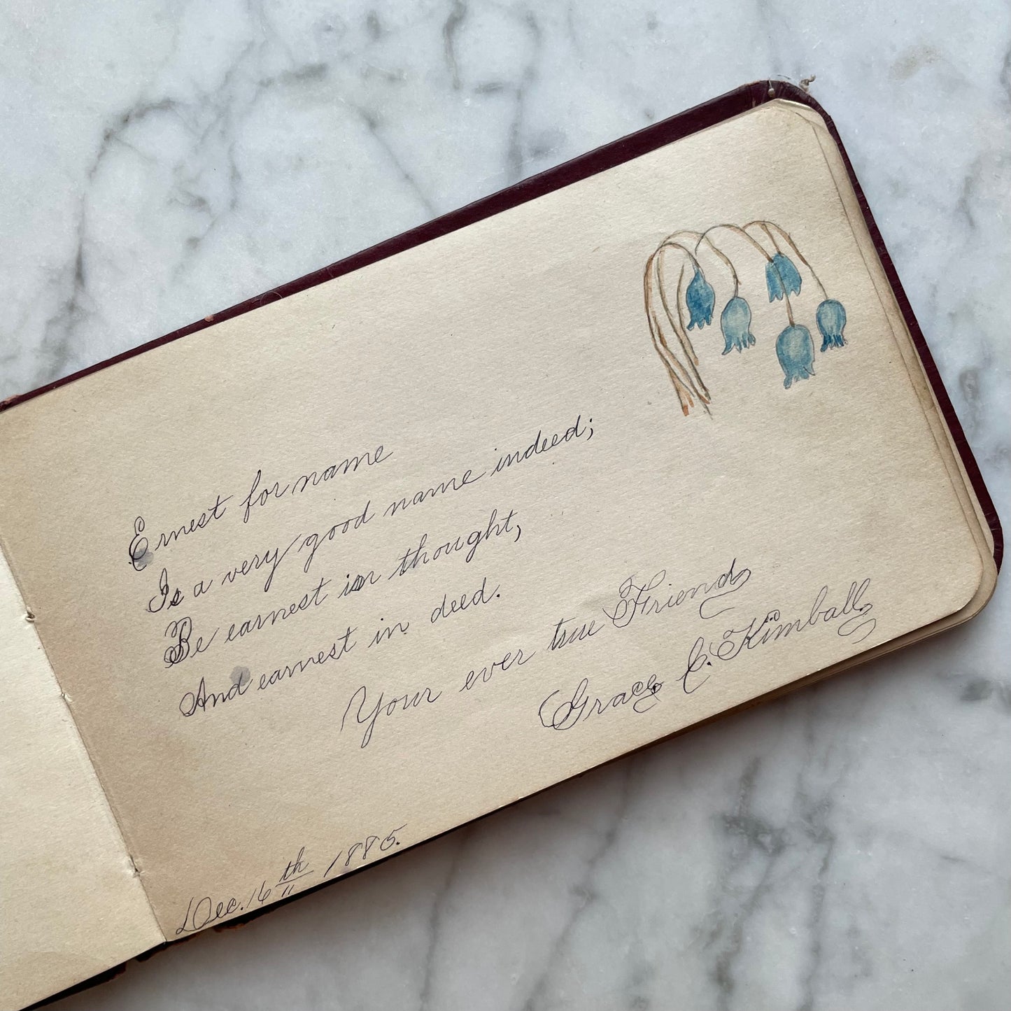 Victorian Autograph Album | 1880s | Connecticut
