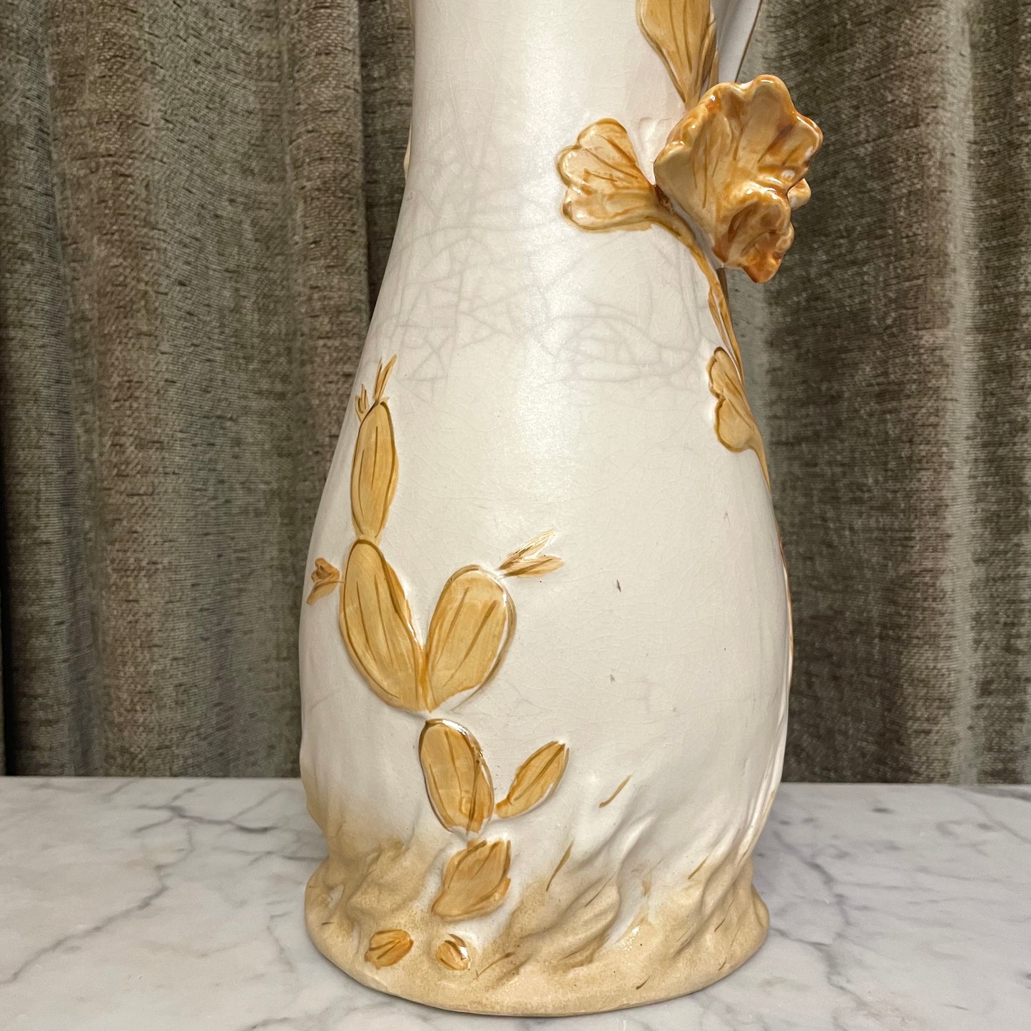 Art Nouveau Revival Royal Dux Style Vase with Nymph
