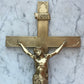 Antique Gold Gothic Crucifix