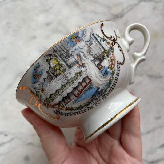 Antique First Communion Tea Cup