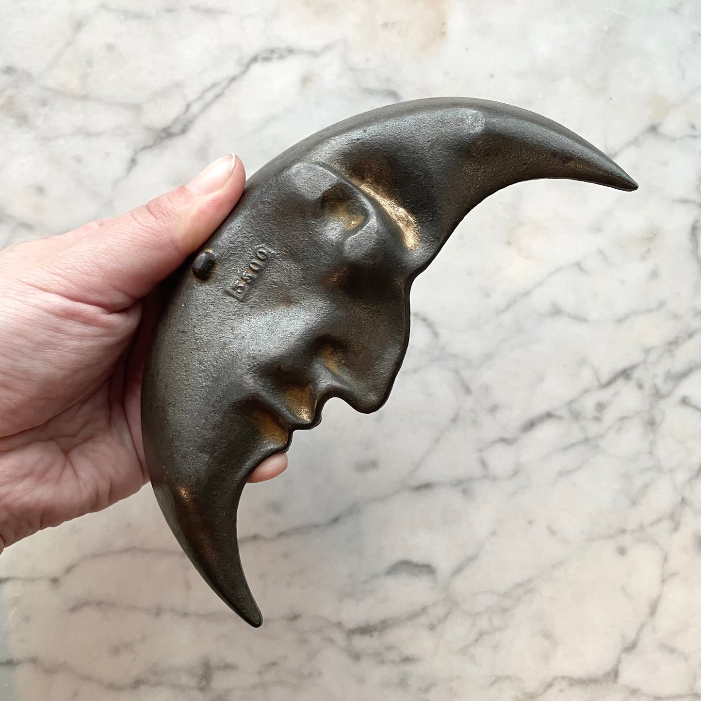Antique Cast Iron Crescent Moon Dish