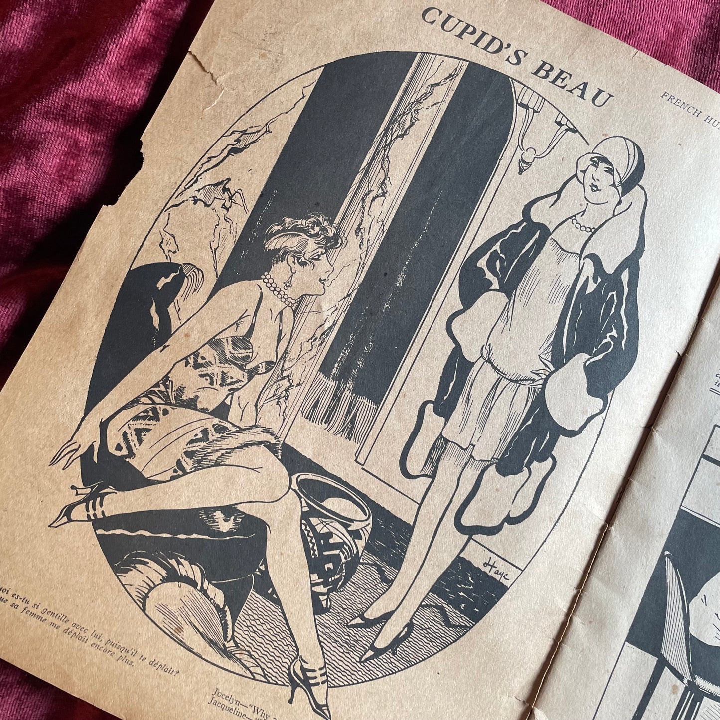 French Humor | March 3, 1928 | Risqué Flapper Cartoons