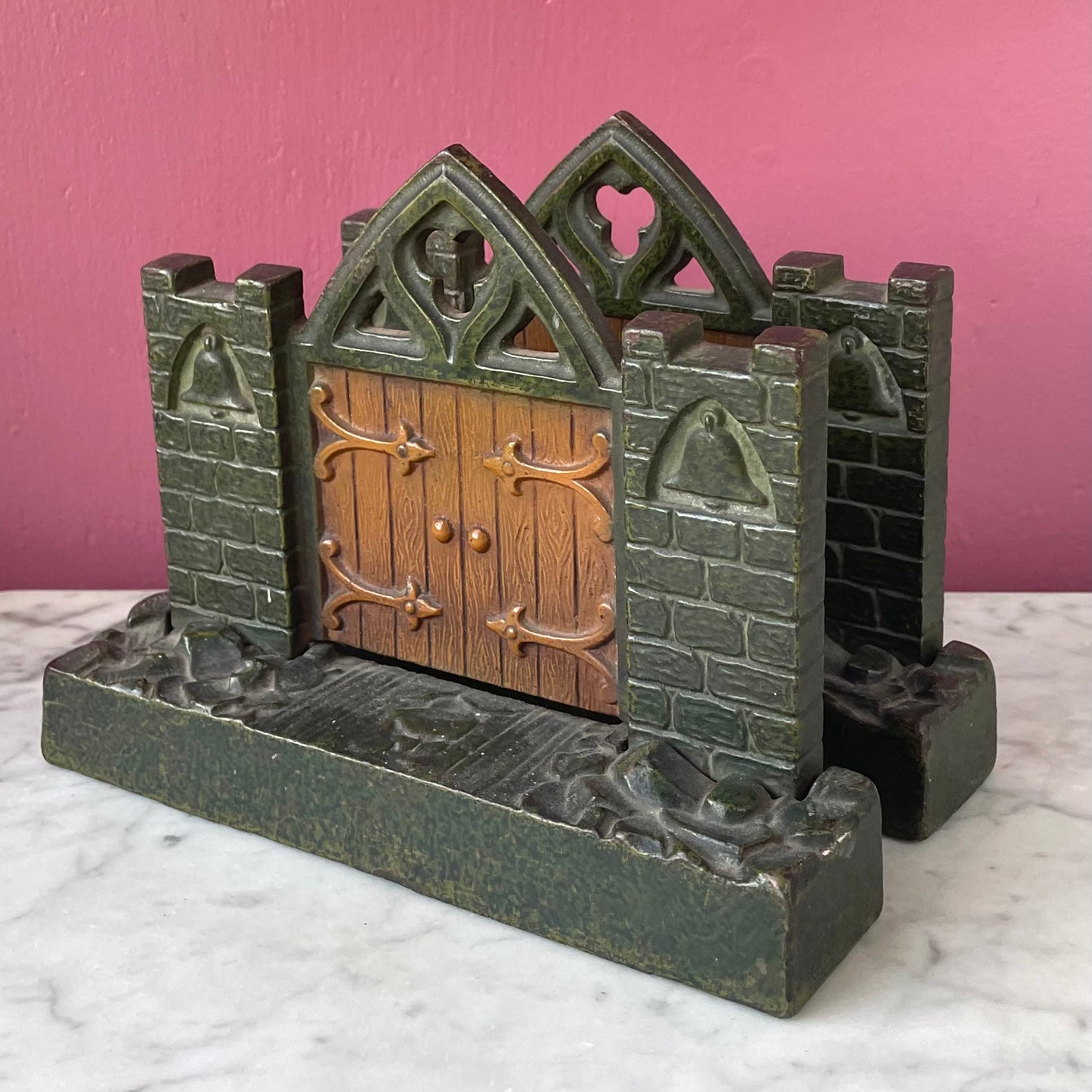 Antique Cast Iron Bookends | Mission Church Gates | H. L. Judd Company