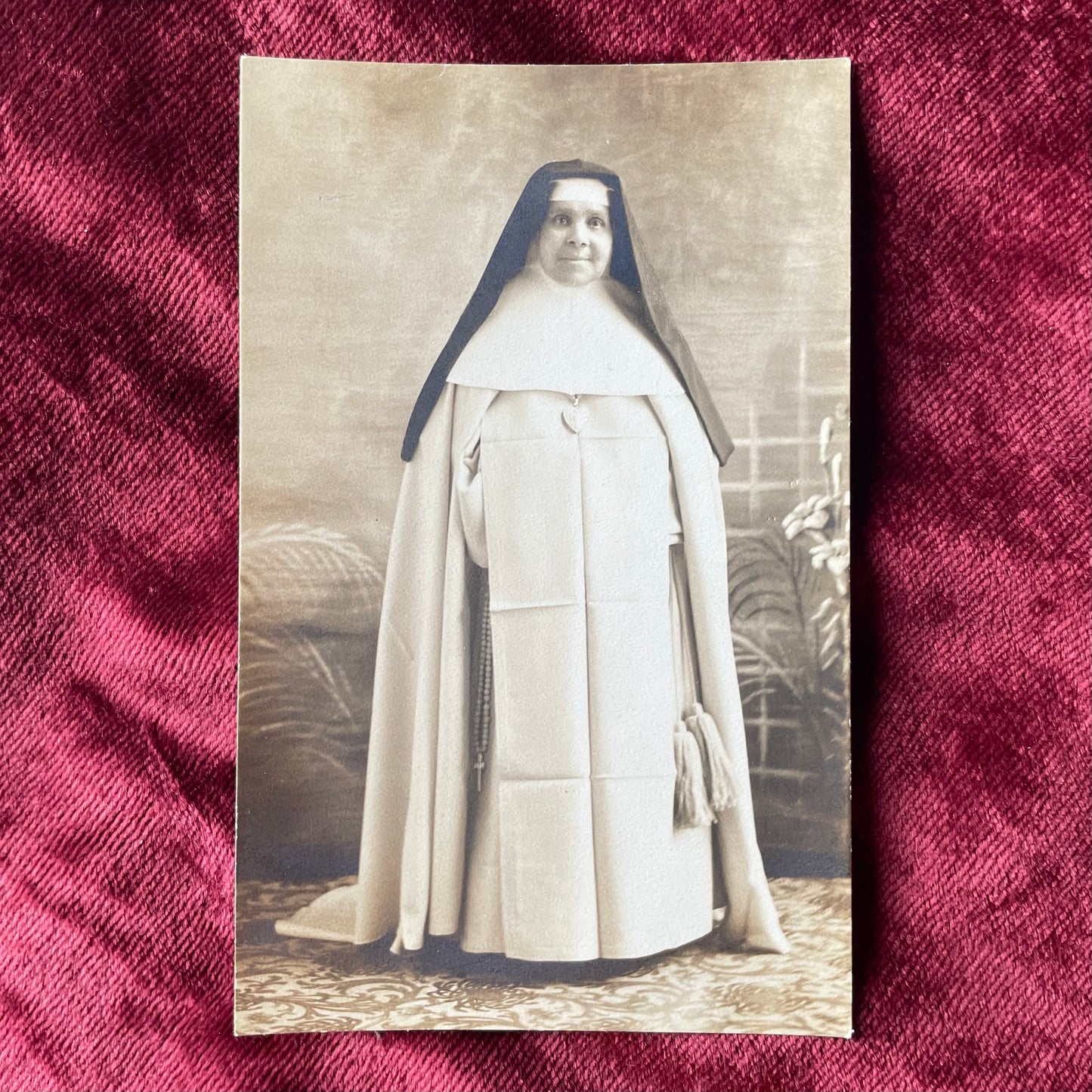 Antique Nun Real Photo Postcard